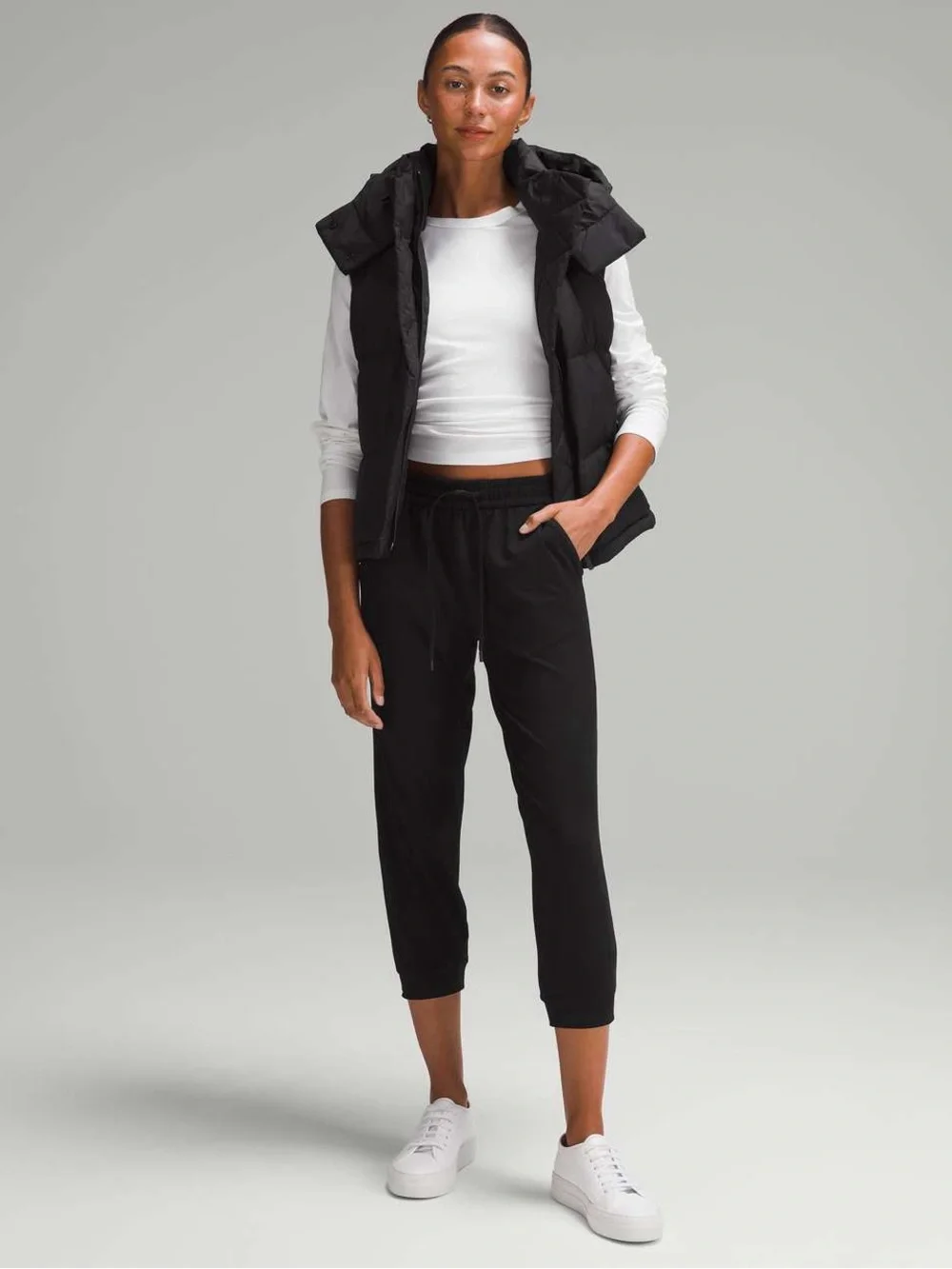 Lululemon Soft Jersey Black Classic Fit Cropped Jogger